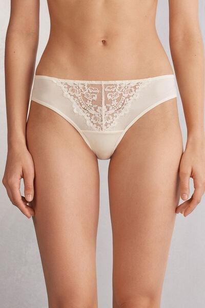 Ecru Self Love Brazilian Briefs, , medium