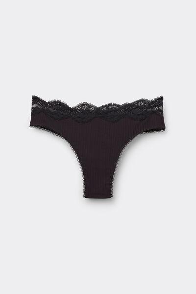 Black Your Everyday Wear Brazilian Briefs, , large image number 2