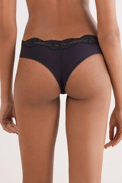 Black Your Everyday Wear Brazilian Briefs, , large image number 3