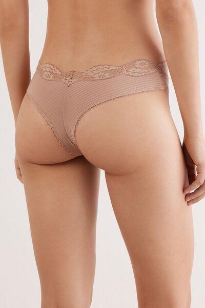 Beige Your Everyday Wear Brazilian Briefs, , large image number 3