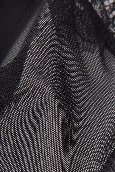 black Sheer Glamour Brazilian Briefs, Black, large image number 4