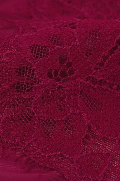 Red Sheer Glamour Floral Eyelash Lace Brazilian Briefs, 5601_940J, large image number 8