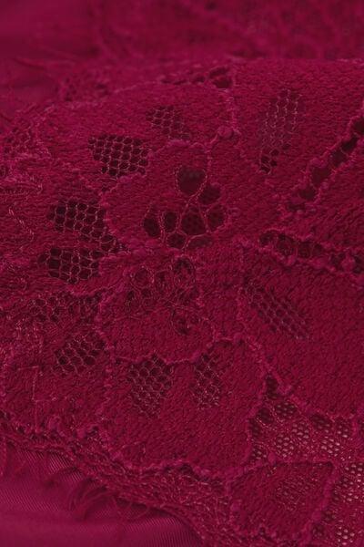 Red Sheer Glamour Floral Eyelash Lace Brazilian Briefs, 5601_940J, large image number 9