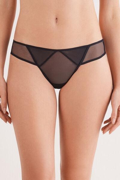 Black Modern Attitude Brazilian Briefs, , large image number 0