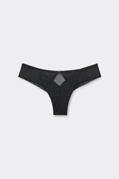 Black Modern Attitude Brazilian Briefs, , large image number 2