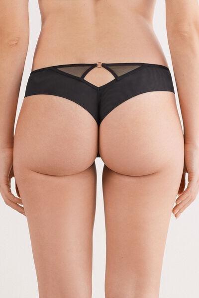 Black Modern Attitude Brazilian Briefs, , large image number 3