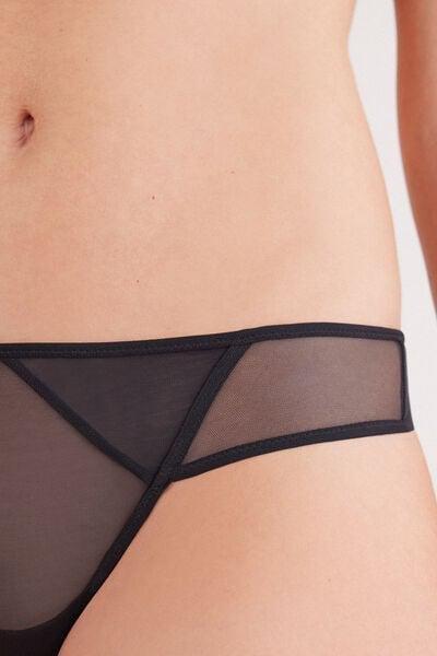 Black Modern Attitude Brazilian Briefs, Black, large image number 5