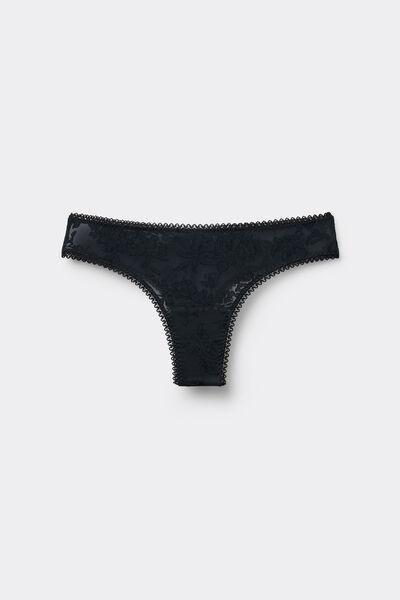 black Softer Than a Kiss Brazilian Briefs, Black, large image number 2