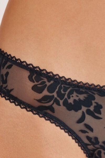 black Softer Than a Kiss Brazilian Briefs, Black, large image number 5