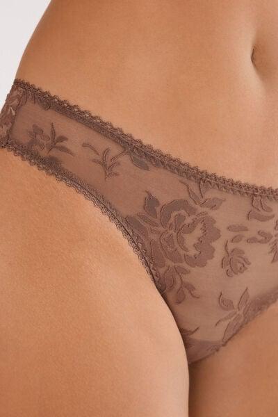 Beige Softer Than A Kiss Brazilian Briefs, Brown Mocha, large image number 5