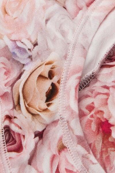 Pink I Bloom For You Printed Brazilian Tulle Briefs, 5601_062K, large image number 4