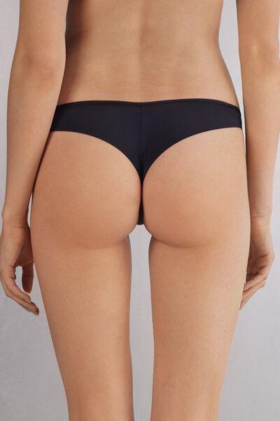 Intimissimi - Black Ultralight Microfibre Brazilian Briefs, Women