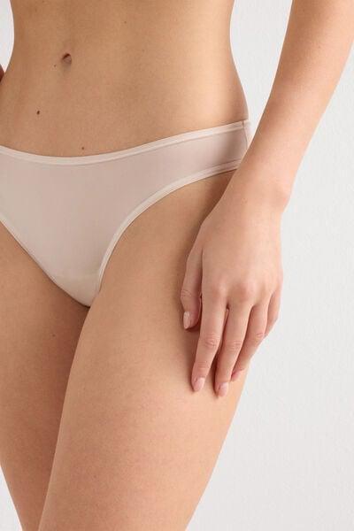 Cream Ultralight Brazilian Briefs, Silk, large image number 5