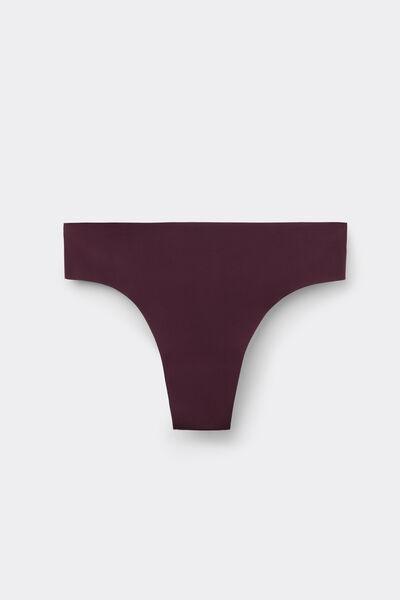 Burgundy Ultralight Microfibre Brazilian Knickers, 5601_028K, large image number 2