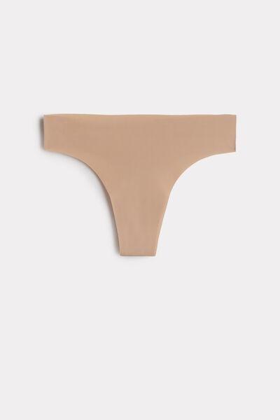 Beige Seamless Ultra Light Microfibre Brazilian Briefs, , large image number 2