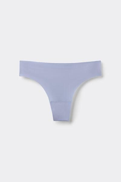 Blue Ultralight Microfibre Brazilian Knickers, 5601_064K, large image number 3