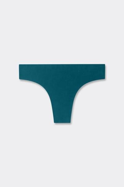 Green Ultralight Microfibre Brazilian Knickers, 5601_187K, large image number 3