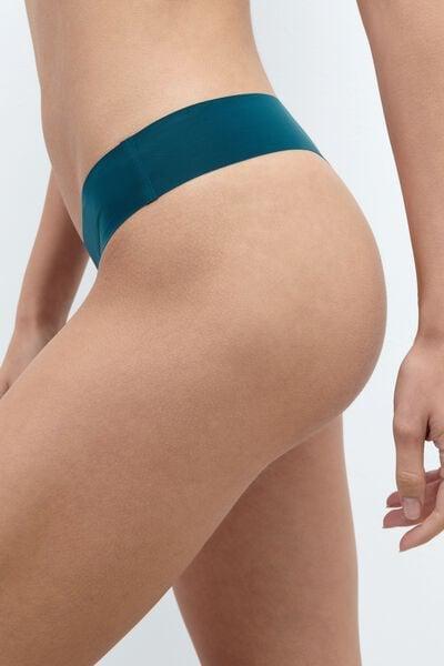 Green Ultralight Microfibre Brazilian Knickers, 5601_187K, large image number 4