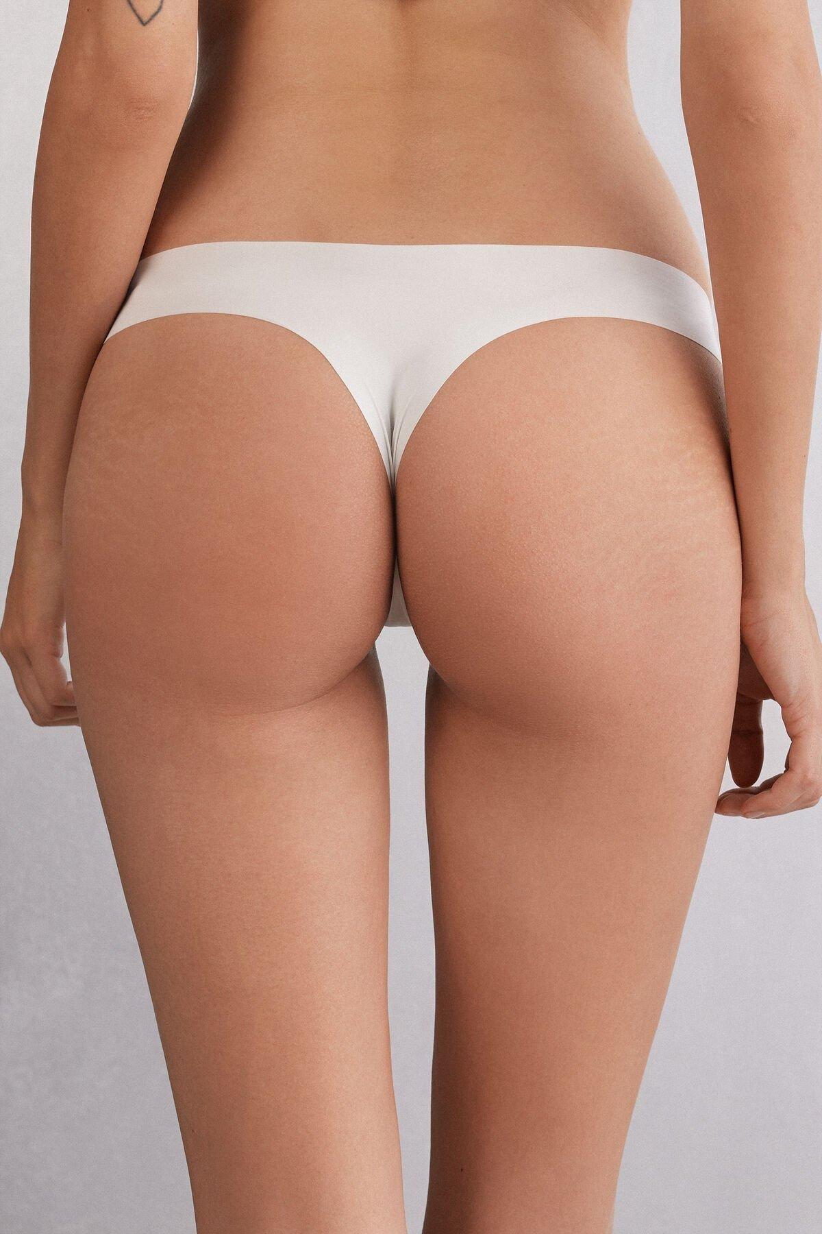 White Ultralight Brazilian Briefs, Powder White, large image number 2