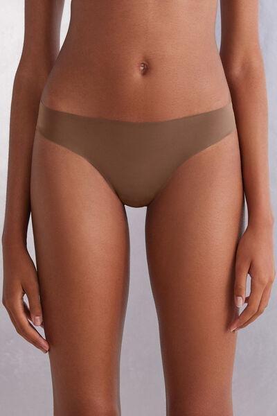 Intimissimi Beige Seamless Ultra Light Microfibre Brazilian Briefs