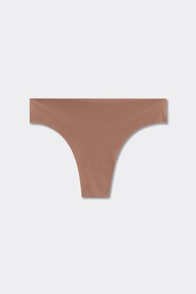 Brown Seamless Brazilian Briefs, Brown Mocha, large image number 4