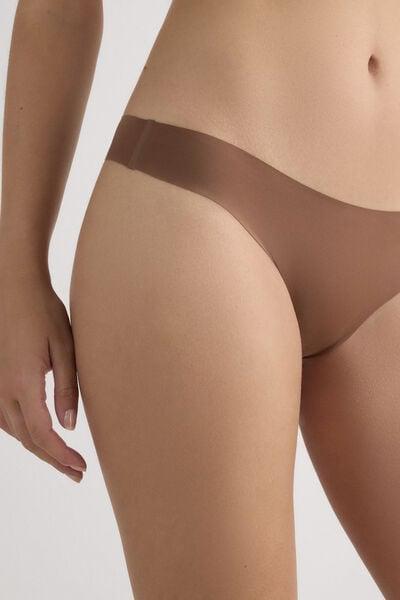 Brown Seamless Brazilian Briefs, Brown Mocha, large image number 8