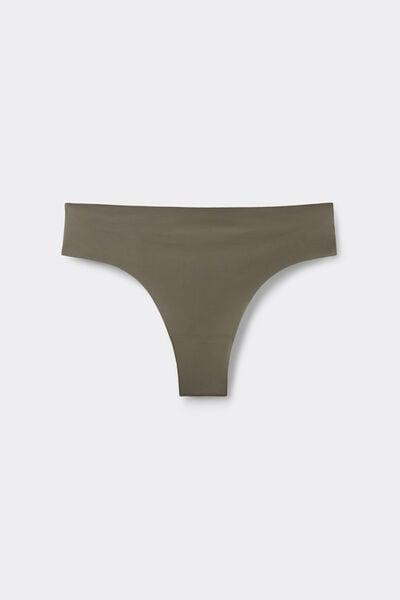 Green Ultralight Microfibre Brazilian Knickers, 5601_660J, large image number 3