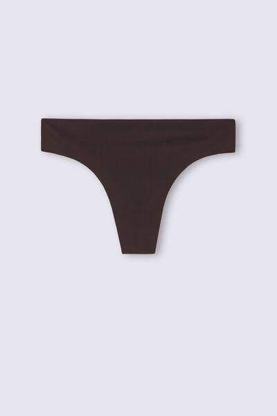 Brown Ultralight Microfibre Brazilian Briefs, 5601_705J, large image number 8
