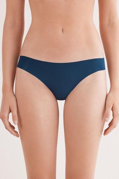 Navy Ultralight Microfibre Brazilian Knickers, 5601_937J, large image number 0