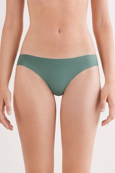 Green Ultralight Microfibre Brazilian Knickers, 5601_941J, large image number 1