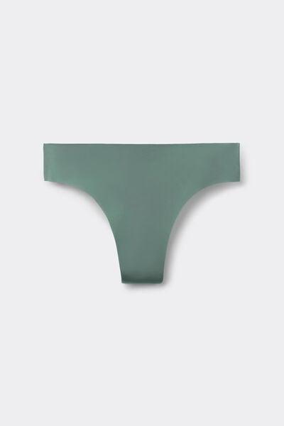 Green Ultralight Microfibre Brazilian Knickers, 5601_941J, large image number 3