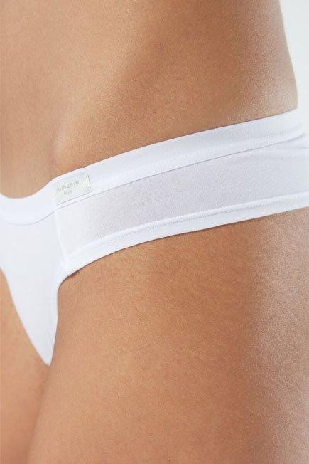 White Low-Waist Brazilian Briefs, , large image number 10
