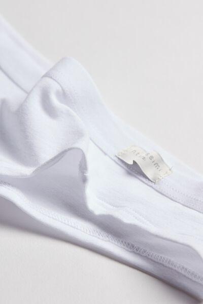 White Low-Waist Brazilian Briefs, , large image number 11