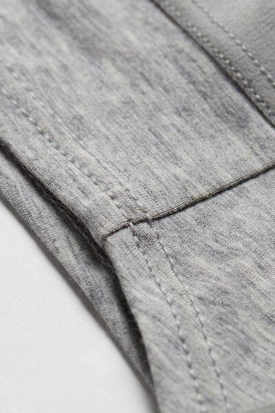 Grey Low-Waist Brazilian Briefs, , large image number 4