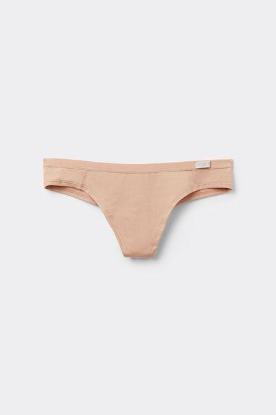 Intimissimi - Beige Cotton Brazilian Briefs