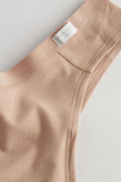 Beige Low-Waist Brazilian Briefs, , large image number 7