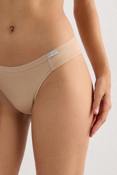 ملخصات برازيلية من القطن البيج الناعم ، للنساء, Soft Beige, large image number 9