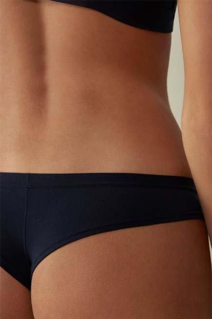 Intense Blue Natural Cotton Brazilian Panties, , large image number 5