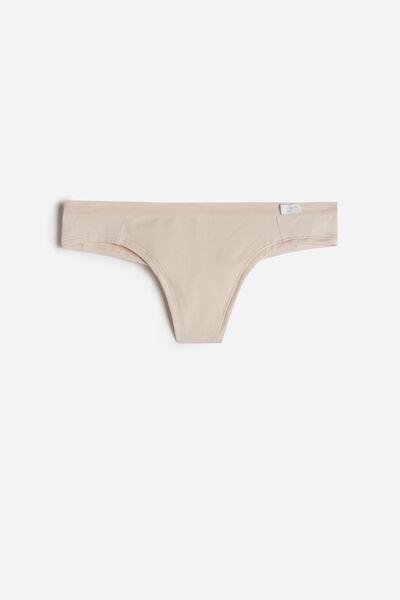 Cream Low-Waist Brazilian Briefs, , large image number 2