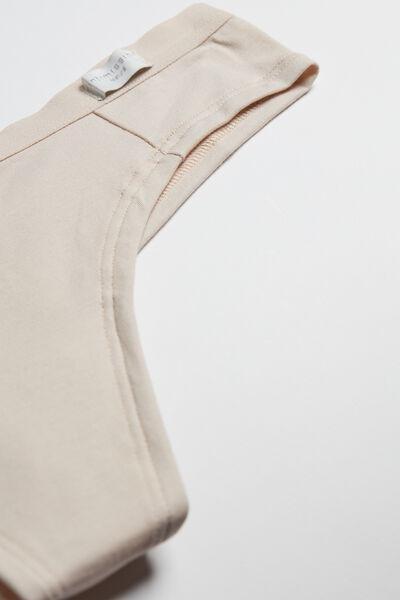 Cream Low-Waist Brazilian Briefs, Silk, large image number 3