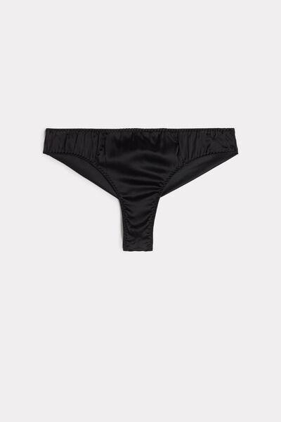 Black Seamless Brazilian Briefs, , large image number 4