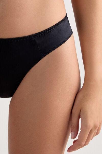 Black Seamless Brazilian Briefs, Black, large image number 11