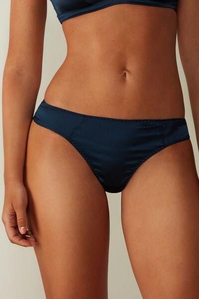 Blue Seamless Brazilian Briefs, , large image number 0