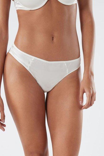 Cream Seamless Brazilian Briefs, , large image number 0