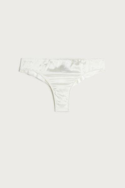 Cream Seamless Brazilian Briefs, , large image number 4