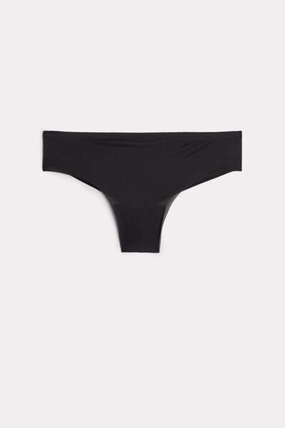 Black Invisible Touch Brazilian Briefs, , large image number 2