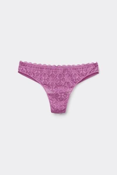 Purple Lace Brazilian Briefs, 5601_343J, large image number 2