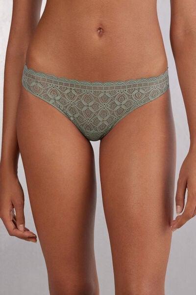 Green Lace Brazilian Briefs, 5601_657J, large image number 1