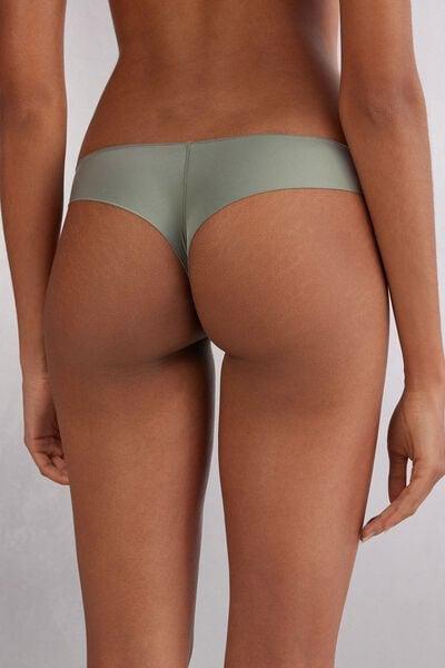 Green Lace Brazilian Briefs, 5601_657J, large image number 2
