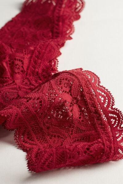Red 80S-Style Lace Brazilian Briefs, , large image number 4